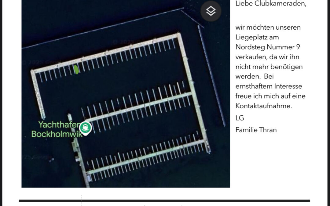 Verkaufe 4m-Liegeplatz